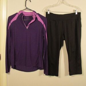 Purple Long Sleeve Women's Top & Danskin Leggings